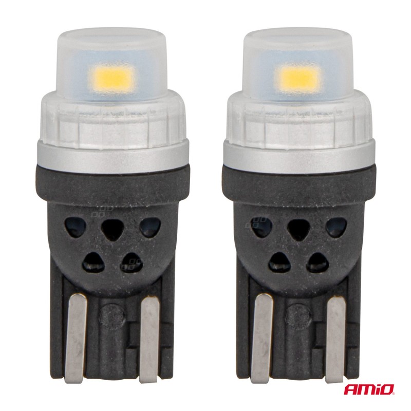 ΛΑΜΠΑΚΙΑ T10 W5W 12/24V 2x3020 SMD LED ΛΕΥΚΟ PURE LIGHT SERIES AMIO - 2 Τεμ. - Amio - 03726/AM ΛΑΜΠΑΚΙΑ T10 W5W 12/24V 2x3020 SMD LED ΛΕΥΚΟ PURE LIGHT SERIES AMIO - 2 Τεμ. - Amio - 03726/AM