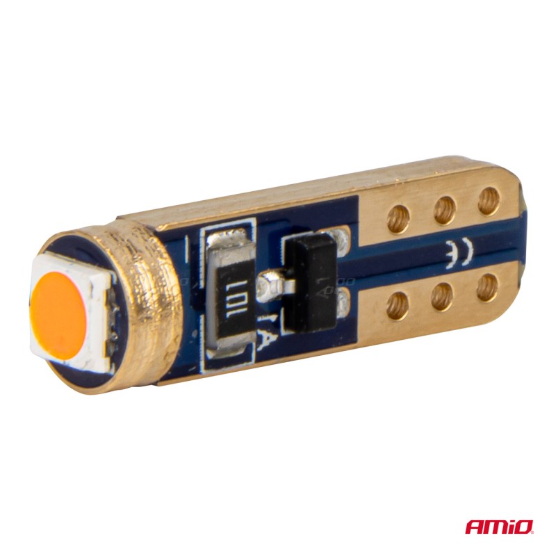 ΛΑΜΠΑΚΙΑ T5 W1W 12V 1SMD LED ΚΟΚΚΙΝΑ AMIO - 2 ΤΕΜ. - Amio - 03727/AM
