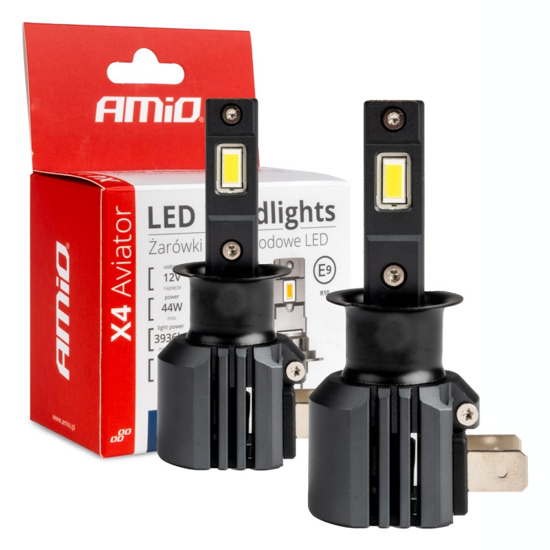 ΛΑΜΠΕΣ LED H3 12V 44W 6.500K 3.936lm CSP X4 SERIES AVIATOR PLUG & PLAY ΑΜΙΟ - 2 ΤΕΜ. - Amio - 03762/AM ΛΑΜΠΕΣ LED H3 12V 44W 6.500K 3.936lm CSP X4 SERIES AVIATOR PLUG & PLAY ΑΜΙΟ - 2 ΤΕΜ. - Amio - 03762/AM