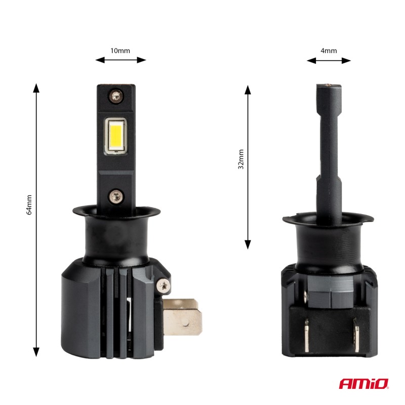 ΛΑΜΠΕΣ LED H3 12V 44W 6.500K 3.936lm CSP X4 SERIES AVIATOR PLUG & PLAY ΑΜΙΟ - 2 ΤΕΜ. - Amio - 03762/AM ΛΑΜΠΕΣ LED H3 12V 44W 6.500K 3.936lm CSP X4 SERIES AVIATOR PLUG & PLAY ΑΜΙΟ - 2 ΤΕΜ. - Amio - 03762/AM