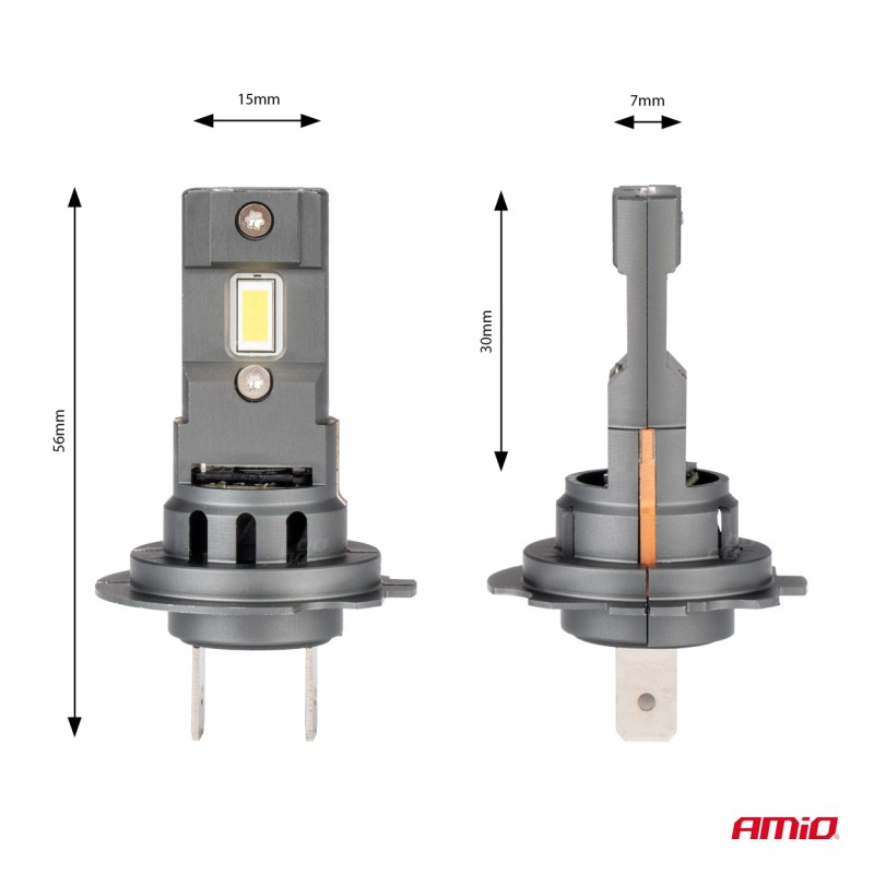 ΛΑΜΠΕΣ LED H7 12V 44W 6.500K 3.936lm CSP X4 SERIES AVIATOR PLUG & PLAY ΑΜΙΟ - 2 ΤΕΜ. - Amio - 03764/AM ΛΑΜΠΕΣ LED H7 12V 44W 6.500K 3.936lm CSP X4 SERIES AVIATOR PLUG & PLAY ΑΜΙΟ - 2 ΤΕΜ. - Amio - 03764/AM