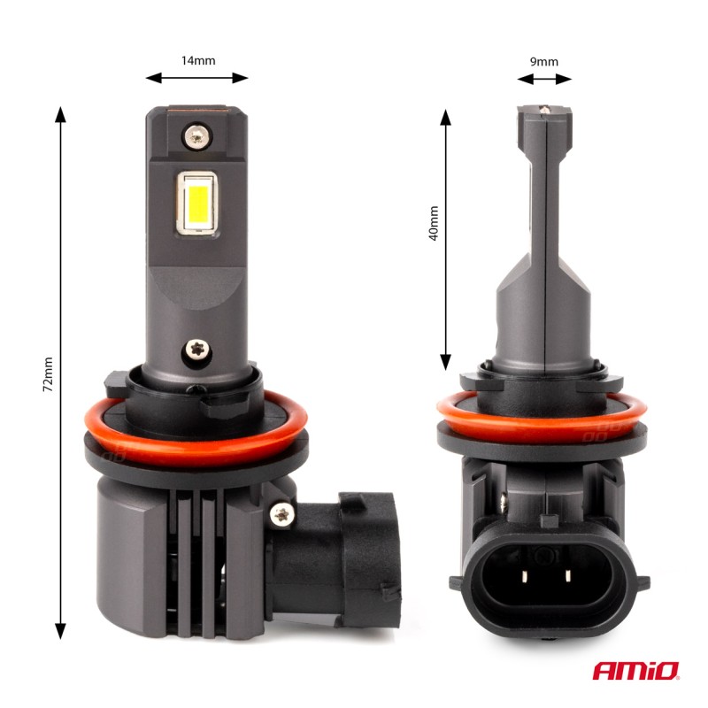 ΛΑΜΠΕΣ LED H8/Η9/Η11 12V 44W 6.500K 3.936lm X4 SERIES AVIATOR PLUG & PLAY ΑΜΙΟ - 2 ΤΕΜ. - Amio - 03765/AM ΛΑΜΠΕΣ LED H8/Η9/Η11 12V 44W 6.500K 3.936lm X4 SERIES AVIATOR PLUG & PLAY ΑΜΙΟ - 2 ΤΕΜ. - Amio - 03765/AM