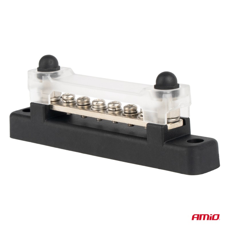 ΜΠΑΡΑ ΚΑΛΩΔΙΩΝ / ΤΕΡΜΑΤΙΚΟ 6 ΘΕΣΕΩΝ M6 max 48V  AMIO - 1 Τεμ. - Amio - 03809/AM