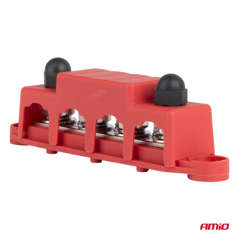 ΜΠΑΡΑ ΚΑΛΩΔΙΩΝ / ΤΕΡΜΑΤΙΚΟ 4 ΘΕΣΕΩΝ max 48V  AMIO - 1 Τεμ. - Amio - 03812/AM