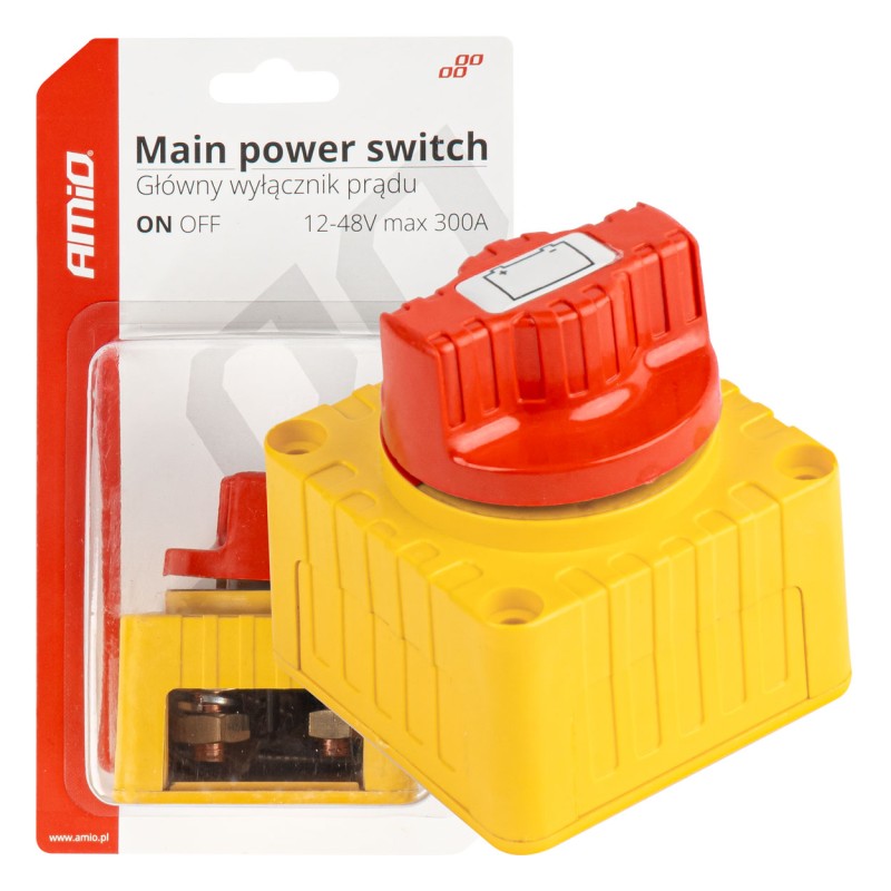 ΔΙΑΚΟΠΤΗΣ POWER-OFF ΜΠΑΤΑΡΙΑΣ ΣΕ ΒΑΣΗ 12-48V 300A ΜΑΥΡΟ/ΧΡΥΣΟ AMIO - 1 Τεμ. - Amio - 03839/AM ΔΙΑΚΟΠΤΗΣ POWER-OFF ΜΠΑΤΑΡΙΑΣ ΣΕ ΒΑΣΗ 12-48V 300A ΜΑΥΡΟ/ΧΡΥΣΟ AMIO - 1 Τεμ. - Amio - 03839/AM