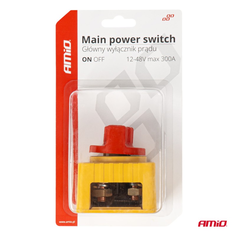 ΔΙΑΚΟΠΤΗΣ POWER-OFF ΜΠΑΤΑΡΙΑΣ ΣΕ ΒΑΣΗ 12-48V 300A ΜΑΥΡΟ/ΧΡΥΣΟ AMIO - 1 Τεμ. - Amio - 03839/AM ΔΙΑΚΟΠΤΗΣ POWER-OFF ΜΠΑΤΑΡΙΑΣ ΣΕ ΒΑΣΗ 12-48V 300A ΜΑΥΡΟ/ΧΡΥΣΟ AMIO - 1 Τεμ. - Amio - 03839/AM