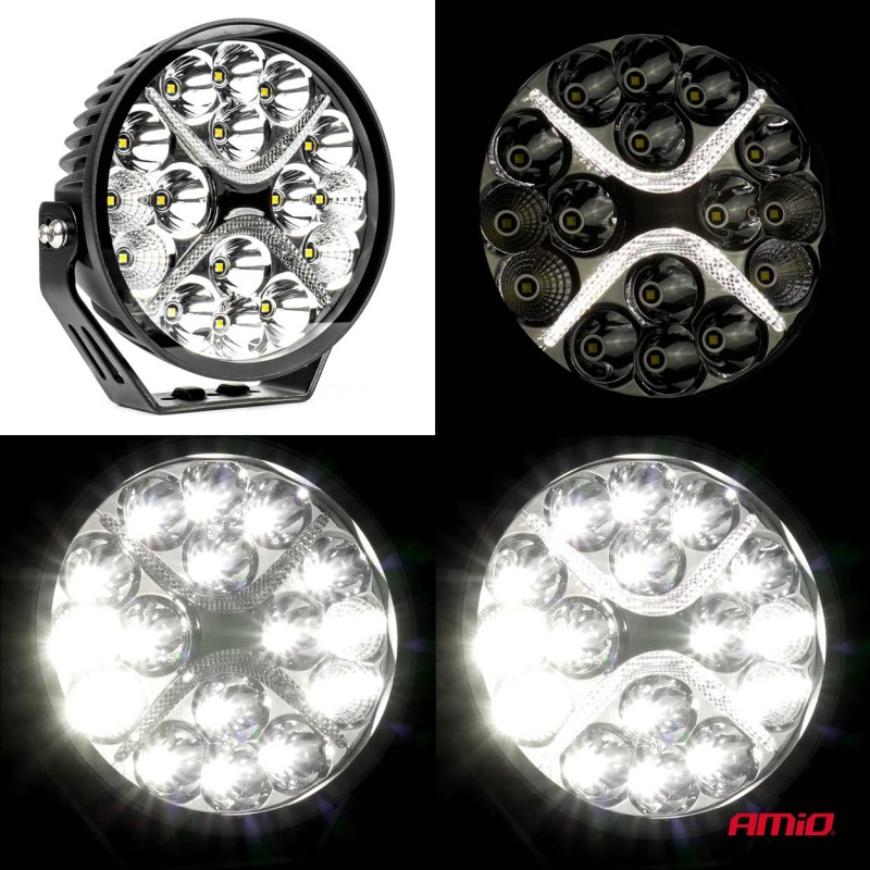 ΠΡΟΒΟΛΕΑΣ ΟΔΗΓΗΣΗΣ ΣΤΡΟΓΓΥΛΟΣ LED PRO IP67 9600lm 10-30V - 80W - 6000K - 16 LED - 178x178x65mm ΑΜΙΟ - 1 ΤΕΜ. - Amio - 03871/AM ΠΡΟΒΟΛΕΑΣ ΟΔΗΓΗΣΗΣ ΣΤΡΟΓΓΥΛΟΣ LED PRO IP67 9600lm 10-30V - 80W - 6000K - 16 LED - 178x178x65mm ΑΜΙΟ - 1 ΤΕΜ. - Amio - 03871/AM