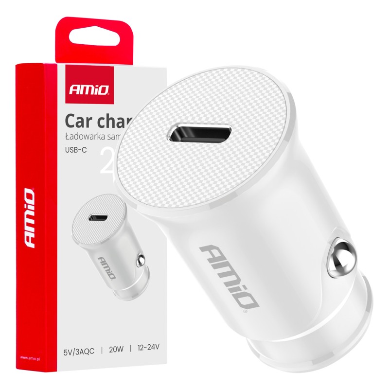 ΦΟΡΤΙΣΤΗΣ ΑΝΑΠΤΗΡΑ 12/24V ΜΕ 1 ΘΥΡΑ USB-C 20W 5V/3AQC ΤΑΧΕΙΑΣ ΦΟΡΤΙΣΗΣ ΛΕΥΚΟΣ AMIO - 1 Τεμ. - Amio - 03876/AM ΦΟΡΤΙΣΤΗΣ ΑΝΑΠΤΗΡΑ 12/24V ΜΕ 1 ΘΥΡΑ USB-C 20W 5V/3AQC ΤΑΧΕΙΑΣ ΦΟΡΤΙΣΗΣ ΛΕΥΚΟΣ AMIO - 1 Τεμ. - Amio - 03876/AM