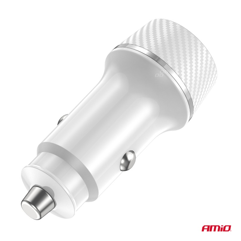 ΦΟΡΤΙΣΤΗΣ ΑΝΑΠΤΗΡΑ 12/24V ΜΕ 2 ΘΥΡΕΣ USB-C+USB 20W 5V/3AQC ΤΑΧΕΙΑΣ ΦΟΡΤΙΣΗΣ ΛΕΥΚΟΣ AMIO - 1 Τεμ. - Amio - 03878/AM ΦΟΡΤΙΣΤΗΣ ΑΝΑΠΤΗΡΑ 12/24V ΜΕ 2 ΘΥΡΕΣ USB-C+USB 20W 5V/3AQC ΤΑΧΕΙΑΣ ΦΟΡΤΙΣΗΣ ΛΕΥΚΟΣ AMIO - 1 Τεμ. - Amio - 03878/AM
