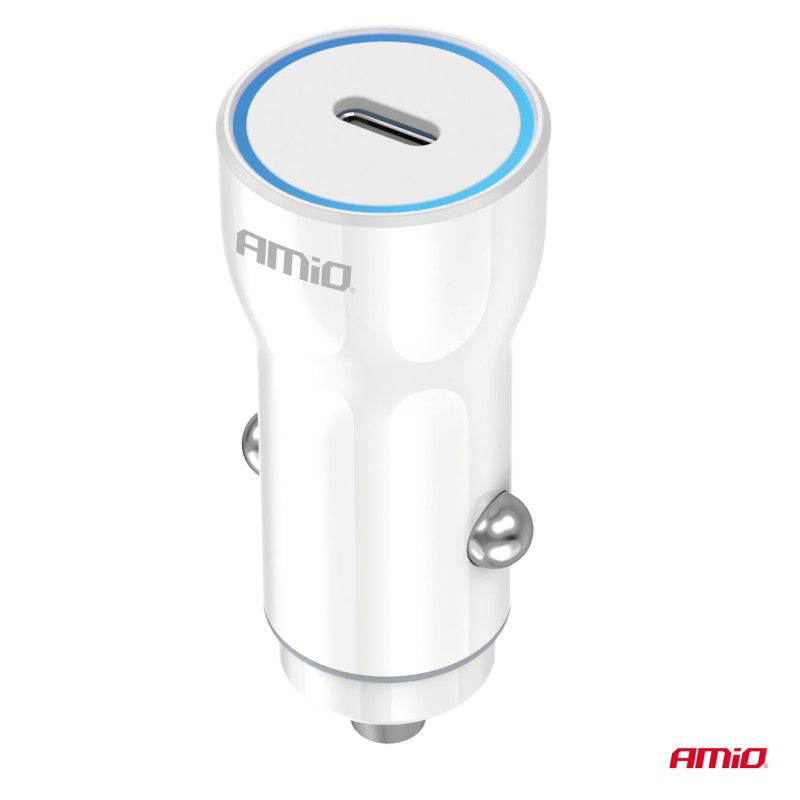 ΦΟΡΤΙΣΤΗΣ ΑΝΑΠΤΗΡΑ 12/24V ΜΕ 1 ΘΥΡΑ USB-C 20W 5V/3AQC ΤΑΧΕΙΑΣ ΦΟΡΤΙΣΗΣ ΛΕΥΚΟΣ AMIO - 1 Τεμ. - Amio - 03880/AM ΦΟΡΤΙΣΤΗΣ ΑΝΑΠΤΗΡΑ 12/24V ΜΕ 1 ΘΥΡΑ USB-C 20W 5V/3AQC ΤΑΧΕΙΑΣ ΦΟΡΤΙΣΗΣ ΛΕΥΚΟΣ AMIO - 1 Τεμ. - Amio - 03880/AM