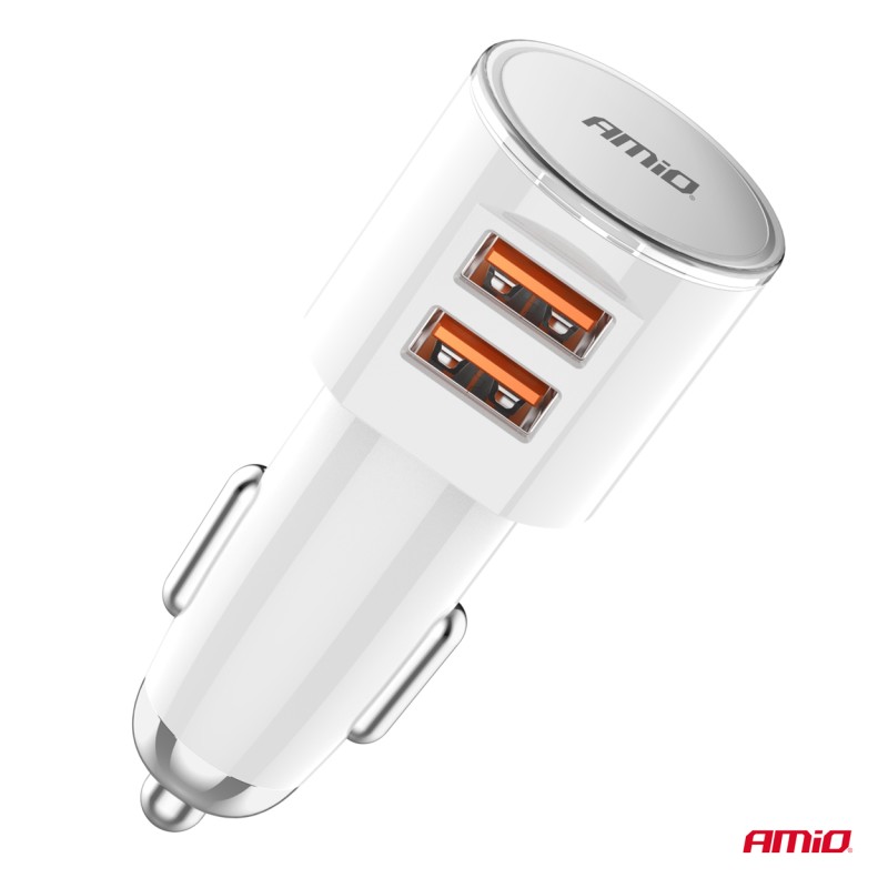 ΦΟΡΤΙΣΤΗΣ ΑΝΑΠΤΗΡΑ 12/24V ΜΕ 2 ΘΥΡΕΣ 2xUSB 17.5W 5V/3.4A ΛΕΥΚΟΣ ΑΜΙΟ - 1 ΤΕΜ. - Amio - 03888/AM ΦΟΡΤΙΣΤΗΣ ΑΝΑΠΤΗΡΑ 12/24V ΜΕ 2 ΘΥΡΕΣ 2xUSB 17.5W 5V/3.4A ΛΕΥΚΟΣ ΑΜΙΟ - 1 ΤΕΜ. - Amio - 03888/AM