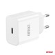 ΦΟΡΤΙΣΤΗΣ ΚΙΝΗΤΟY ΟΙΚΙΑΚΗ ΠΡΙΖΑ 1ΘΥΡΑ USB-C 20W 5V/3AQC ΛΕΥΚΟΣ  ΑΜΙΟ - 1 ΤΕΜ. - Amio - 03891/AM