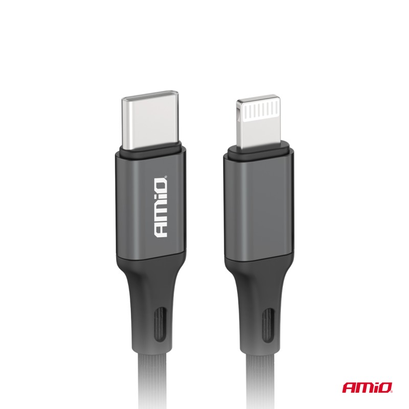 ΚΑΛΩΔΙΑ ΦΟΡΤΙΣΗΣ ΚΑΙ ΜΕΤΑΦΟΡΑΣ ΔΕΔΟΜΕΝΩΝ USB TYPE C ΣΕ APPLE LIGHTING 100CM 20W ΜΑΥΡΟ ΑΜΙΟ - 1 ΤΕΜ. - Amio - 03904/AM ΚΑΛΩΔΙΑ ΦΟΡΤΙΣΗΣ ΚΑΙ ΜΕΤΑΦΟΡΑΣ ΔΕΔΟΜΕΝΩΝ USB TYPE C ΣΕ APPLE LIGHTING 100CM 20W ΜΑΥΡΟ ΑΜΙΟ - 1 ΤΕΜ. - Amio - 03904/AM