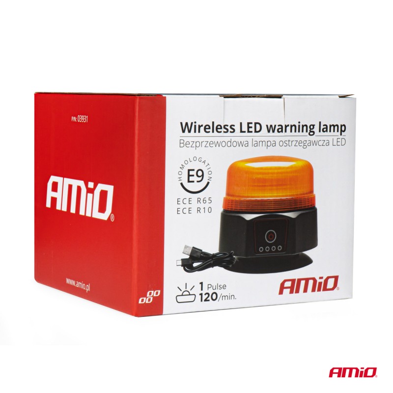 ΦΑΡΟΣ 12/24V ΠΟΡΤΟΚΑΛΙ 36xSMD LED ΜΑΓΝΗΤΙΚΟΣ ΕΠΑΝΑΦΟΡΤΙΖΟΜΕΝΟΣ ΑΣΥΡΜΑΤΟΣ R65 R10 IP66 123x110mm ΑΜΙΟ - 1 ΤΕΜ. - Amio - 03931/AM ΦΑΡΟΣ 12/24V ΠΟΡΤΟΚΑΛΙ 36xSMD LED ΜΑΓΝΗΤΙΚΟΣ ΕΠΑΝΑΦΟΡΤΙΖΟΜΕΝΟΣ ΑΣΥΡΜΑΤΟΣ R65 R10 IP66 123x110mm ΑΜΙΟ - 1 ΤΕΜ. - Amio - 03931/AM