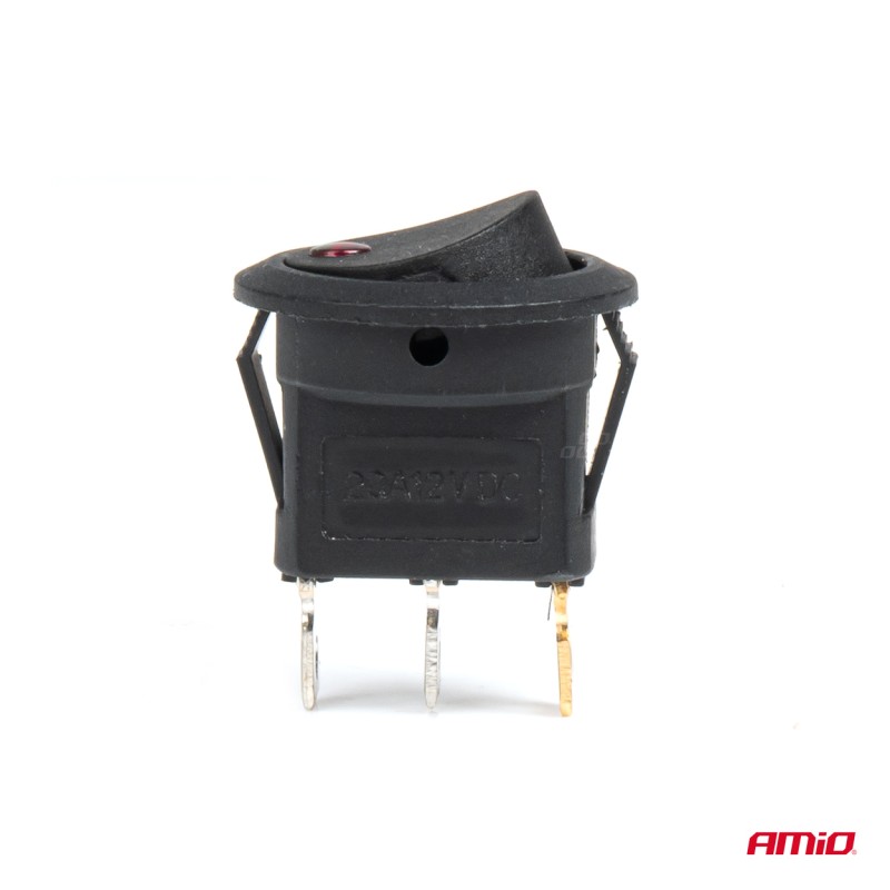 ΔΙΑΚΟΠΤΗΣ 12V ON/OFF ΣΤΡΟΓΓΥΛΟΣ ΜΕ 3 ΕΠΑΦΕΣ ΚΟΚΚΙΝΟ LED AMIO - 1 τεμ. - Amio - 03961/AM ΔΙΑΚΟΠΤΗΣ 12V ON/OFF ΣΤΡΟΓΓΥΛΟΣ ΜΕ 3 ΕΠΑΦΕΣ ΚΟΚΚΙΝΟ LED AMIO - 1 τεμ. - Amio - 03961/AM