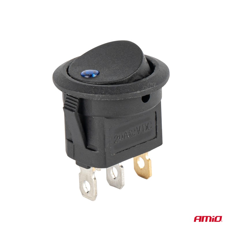 ΔΙΑΚΟΠΤΗΣ 12V ON/OFF ΣΤΡΟΓΓΥΛΟΣ ΜΕ 3 ΕΠΑΦΕΣ ΜΠΛΕ LED AMIO - 1 τεμ. - Amio - 03963/AM ΔΙΑΚΟΠΤΗΣ 12V ON/OFF ΣΤΡΟΓΓΥΛΟΣ ΜΕ 3 ΕΠΑΦΕΣ ΜΠΛΕ LED AMIO - 1 τεμ. - Amio - 03963/AM