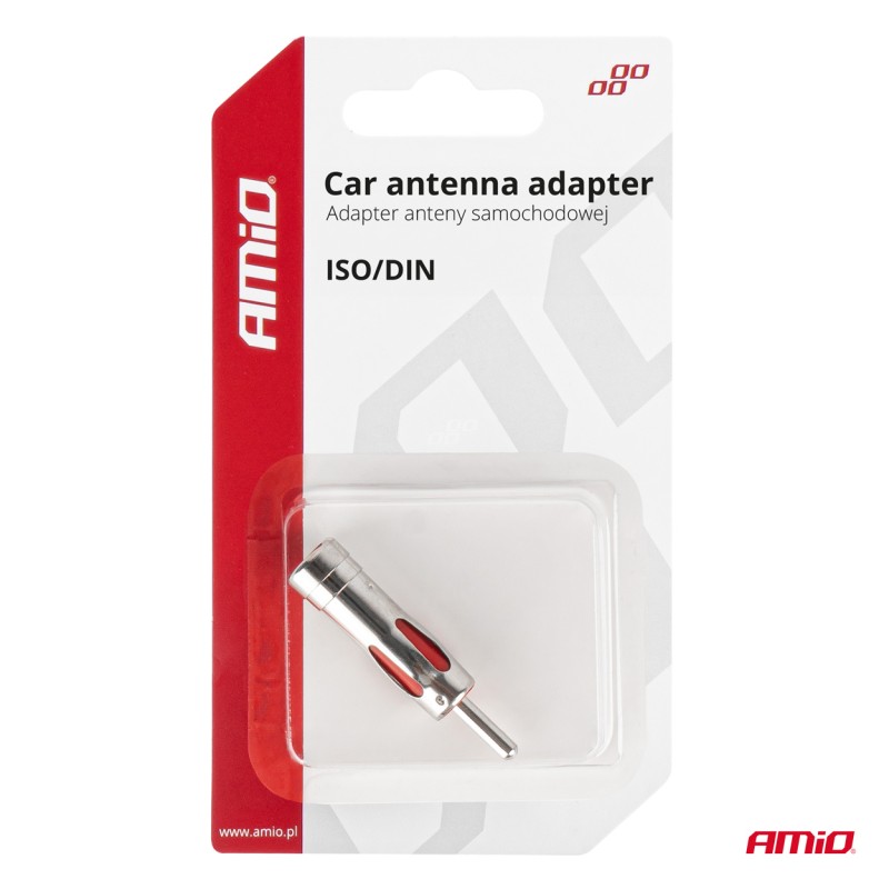 ΑΝΤΑΠΤΟΡΑΣ ΚΕΡΑΙΑΣ ISO>DIN AMIO - 1 τεμ. - Amio - 03965/AM