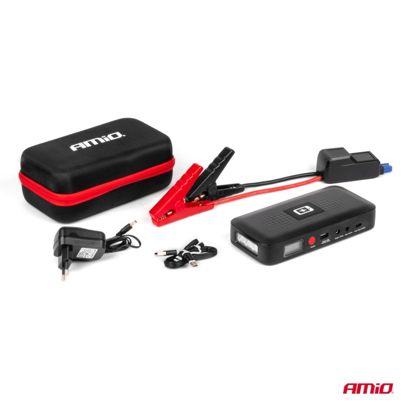 ΕΚΚΙΝΗΤΗΣ ΜΠΑΤΑΡΙΑΣ - STARTER POWERBANK 12V 4000mAh 800A ΜΕ ΟΘΟΝΗ LCD & ΑΣΥΡΜΑΤΗ ΦΟΡΤΙΣΗ ΑΜΙΟ - 1 τεμ. - Amio - 04055/AM ΕΚΚΙΝΗΤΗΣ ΜΠΑΤΑΡΙΑΣ - STARTER POWERBANK 12V 4000mAh 800A ΜΕ ΟΘΟΝΗ LCD & ΑΣΥΡΜΑΤΗ ΦΟΡΤΙΣΗ ΑΜΙΟ - 1 τεμ. - Amio - 04055/AM