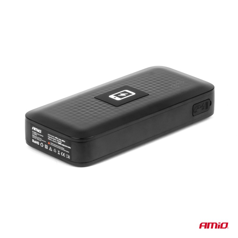 ΕΚΚΙΝΗΤΗΣ ΜΠΑΤΑΡΙΑΣ - STARTER POWERBANK 12V 4000mAh 800A ΜΕ ΟΘΟΝΗ LCD & ΑΣΥΡΜΑΤΗ ΦΟΡΤΙΣΗ ΑΜΙΟ - 1 τεμ. - Amio - 04055/AM ΕΚΚΙΝΗΤΗΣ ΜΠΑΤΑΡΙΑΣ - STARTER POWERBANK 12V 4000mAh 800A ΜΕ ΟΘΟΝΗ LCD & ΑΣΥΡΜΑΤΗ ΦΟΡΤΙΣΗ ΑΜΙΟ - 1 τεμ. - Amio - 04055/AM