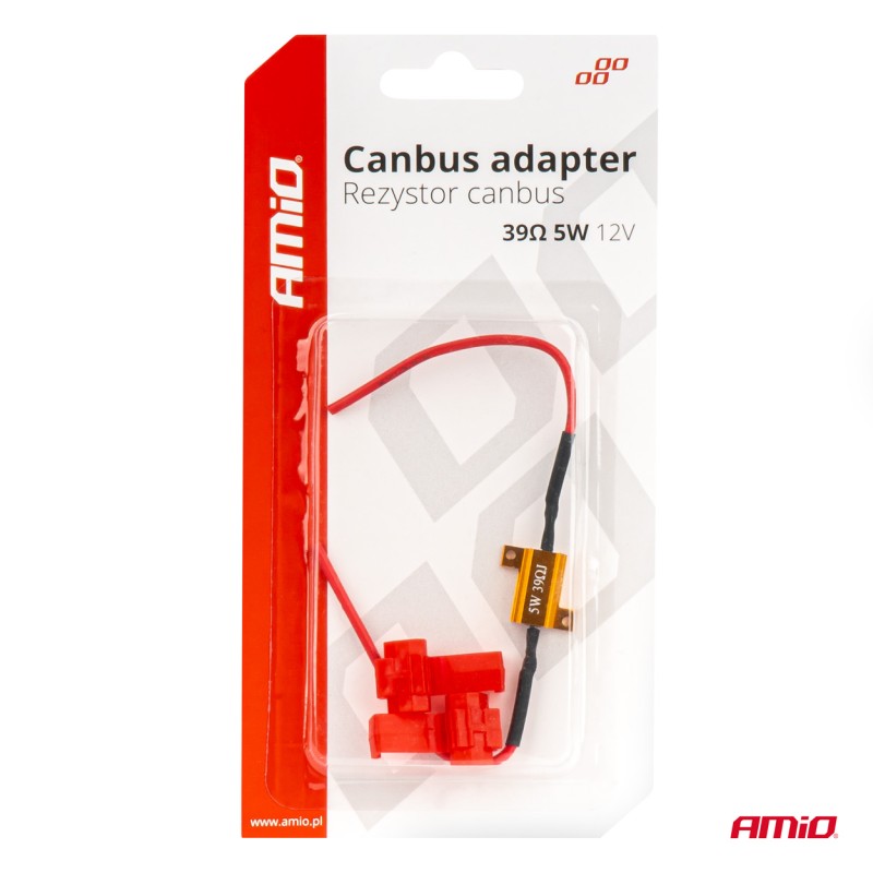 ΑΝΤΙΣΤΑΣΗ CAN-BUS 12V 5W 39Ω (CANCELLER) AMIO - 1 τεμ. - Amio - 04090/AM