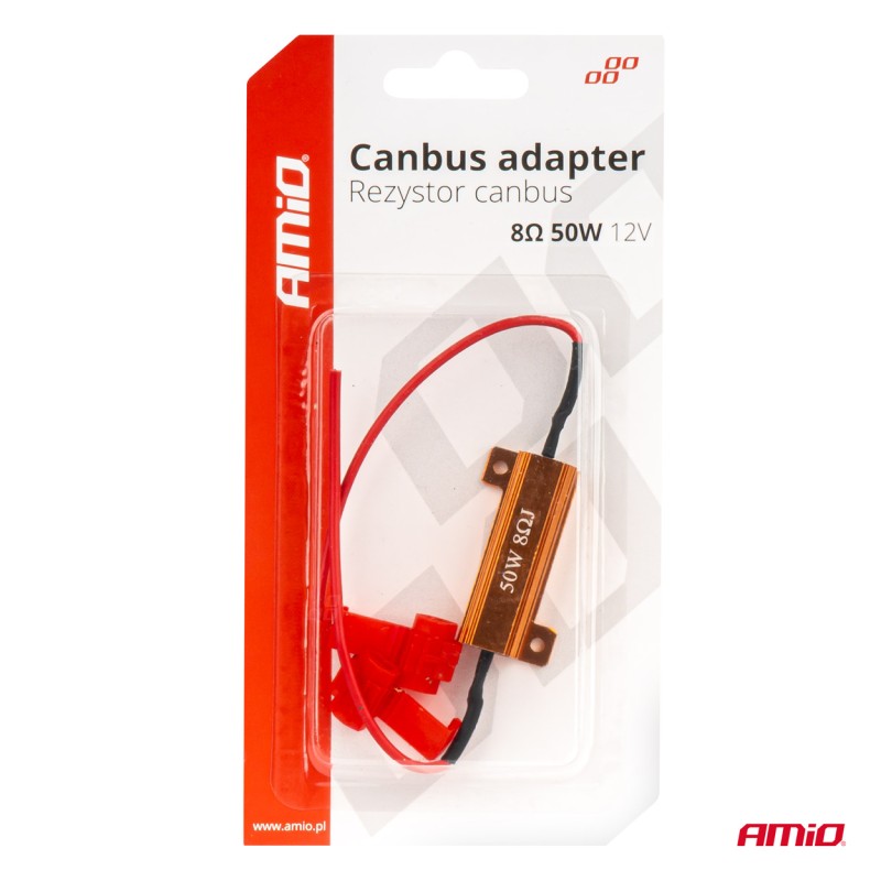 ΑΝΤΙΣΤΑΣΗ CAN-BUS 12V 50W 8Ω (CANCELLER) AMIO - 1 τεμ. - Amio - 04095/AM ΑΝΤΙΣΤΑΣΗ CAN-BUS 12V 50W 8Ω (CANCELLER) AMIO - 1 τεμ. - Amio - 04095/AM