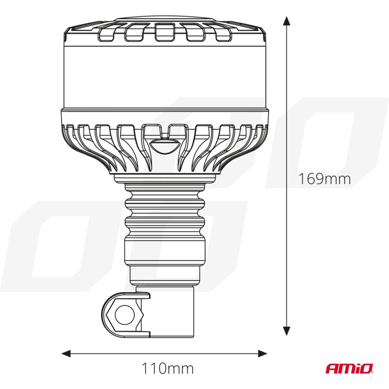 ΦΑΡΟΣ HEAVY DUTY W28P 12/24V 16LED ΕΛΑΣΤΙΚΟΣ ΒΙΔΩΤΟΣ ΠΟΡΤΟΚΑΛΙ Υ169mm Φ110mm AMIO - 1 τεμ. - Amio - 04104/AM ΦΑΡΟΣ HEAVY DUTY W28P 12/24V 16LED ΕΛΑΣΤΙΚΟΣ ΒΙΔΩΤΟΣ ΠΟΡΤΟΚΑΛΙ Υ169mm Φ110mm AMIO - 1 τεμ. - Amio - 04104/AM