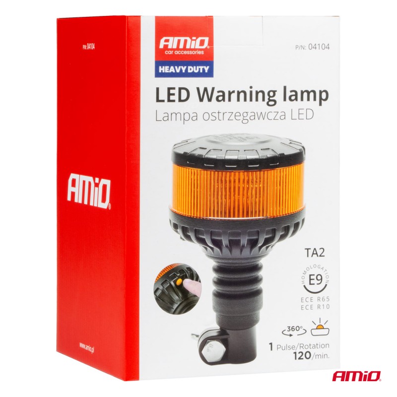 ΦΑΡΟΣ HEAVY DUTY W28P 12/24V 16LED ΕΛΑΣΤΙΚΟΣ ΒΙΔΩΤΟΣ ΠΟΡΤΟΚΑΛΙ Υ169mm Φ110mm AMIO - 1 τεμ. - Amio - 04104/AM ΦΑΡΟΣ HEAVY DUTY W28P 12/24V 16LED ΕΛΑΣΤΙΚΟΣ ΒΙΔΩΤΟΣ ΠΟΡΤΟΚΑΛΙ Υ169mm Φ110mm AMIO - 1 τεμ. - Amio - 04104/AM