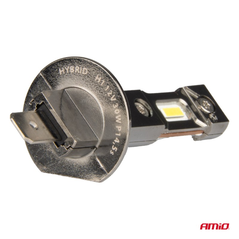 ΛΑΜΠΕΣ LED H1 12V 60W 6.000K 5.600lm +400% CAN-BUS HYBRID SERIES AMIO - 2 τεμ. - Amio - 04112/AM ΛΑΜΠΕΣ LED H1 12V 60W 6.000K 5.600lm +400% CAN-BUS HYBRID SERIES AMIO - 2 τεμ. - Amio - 04112/AM