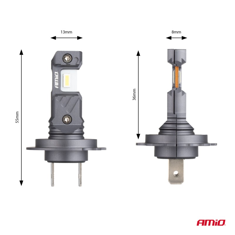 ΛΑΜΠΕΣ LED H7/Η18 12V 60W 6.000K 5.600lm +400% LED CAN-BUS HYBRID SERIES AMIO - 2 ΤΕΜ. - Amio - 04115/AM ΛΑΜΠΕΣ LED H7/Η18 12V 60W 6.000K 5.600lm +400% LED CAN-BUS HYBRID SERIES AMIO - 2 ΤΕΜ. - Amio - 04115/AM