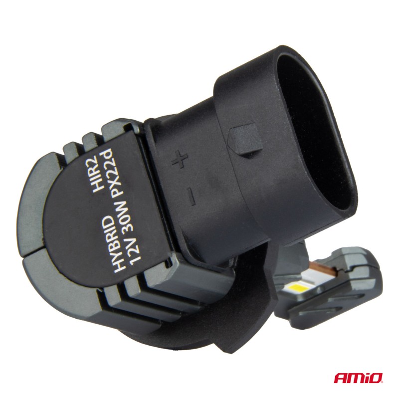 ΛΑΜΠΕΣ LED HIR2 12V 60W 6.000K 5.600lm +400% LED CAN-BUS HYBRID SERIES AMIO - 2 ΤΕΜ. - Amio - 04119/AM ΛΑΜΠΕΣ LED HIR2 12V 60W 6.000K 5.600lm +400% LED CAN-BUS HYBRID SERIES AMIO - 2 ΤΕΜ. - Amio - 04119/AM