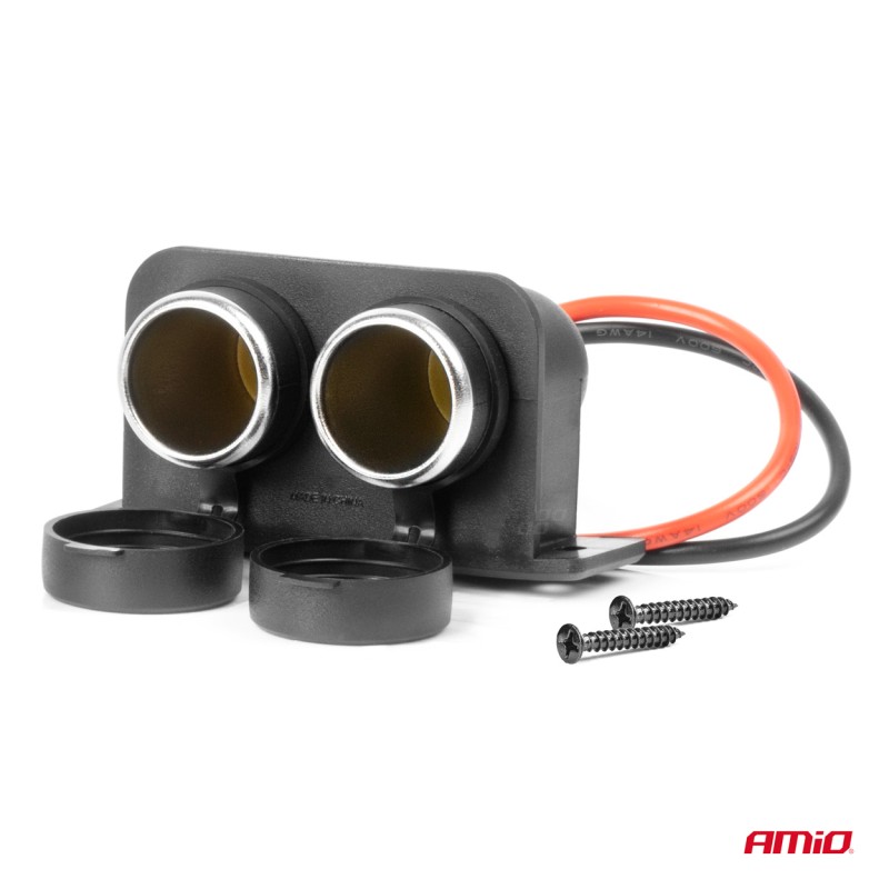 ΠΡΙΖΑ ΜΕ ΔΙΠΛΗ ΥΠΟΔΟΧΗ ΓΙΑ ΦΙΣ ΑΝΑΠΤΗΡΑ 12/24V AMIO - 1 τεμ. - Amio - 04130/AM ΠΡΙΖΑ ΜΕ ΔΙΠΛΗ ΥΠΟΔΟΧΗ ΓΙΑ ΦΙΣ ΑΝΑΠΤΗΡΑ 12/24V AMIO - 1 τεμ. - Amio - 04130/AM