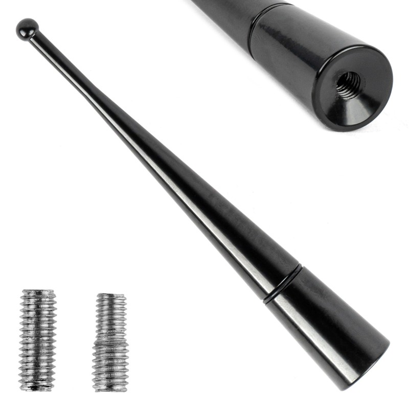 ΚΕΡΑΙΑ ΟΡΟΦΗΣ ANTM13 10cm ΜΕ 2 ΑΝΤΑΠΤΟΡΕΣ 5-6mm ΜΑΥΡΗ ΑΜΙΟ - 1 ΤΕΜ. - Amio - 04163/AM