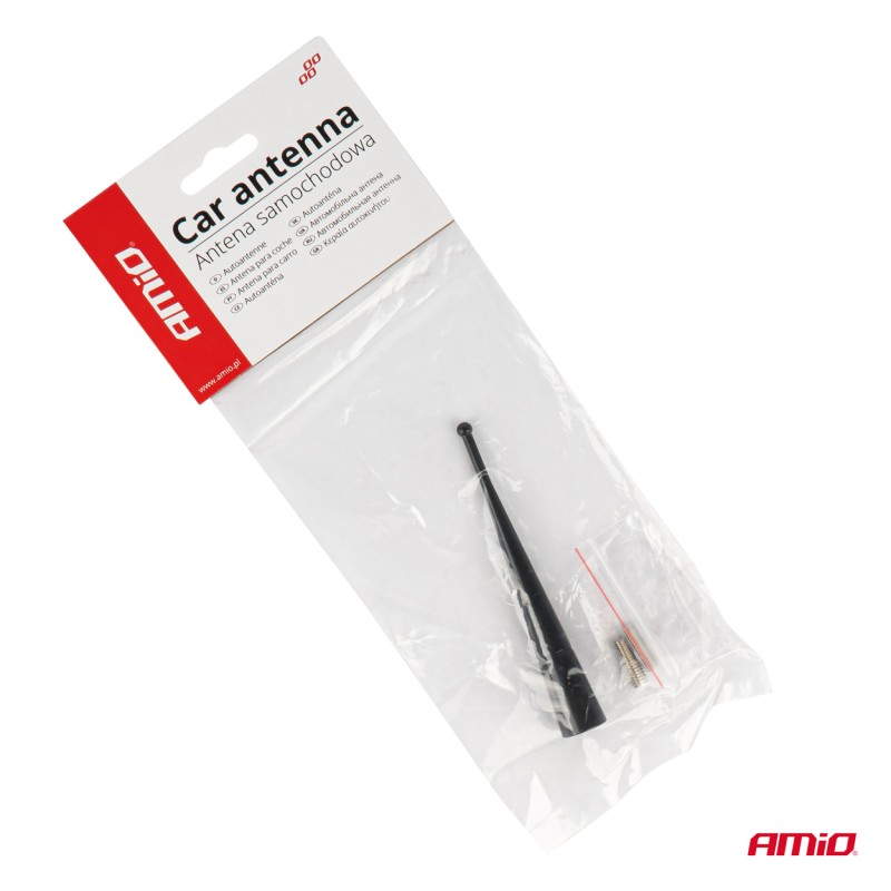 ΚΕΡΑΙΑ ΟΡΟΦΗΣ ANTM13 10cm ΜΕ 2 ΑΝΤΑΠΤΟΡΕΣ 5-6mm ΜΑΥΡΗ ΑΜΙΟ - 1 ΤΕΜ. - Amio - 04163/AM