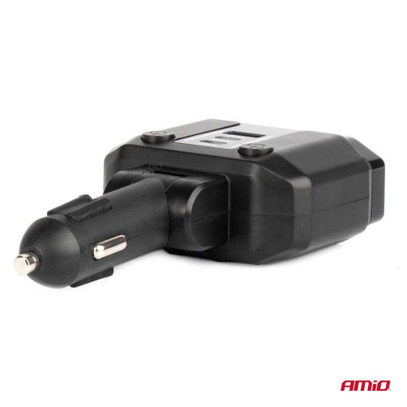 ΑΝΤΑΠΤΟΡΑΣ ΑΝΑΠΤΗΡΑ ΔΙΠΛΟΣ 12/24V ΜΕ ΒΟΛΤΟΜΕΤΡΟ ΜΕ 3 ΘΥΡΕΣ USB AMIO - 1 Τεμ. - Amio - 04174/AM ΑΝΤΑΠΤΟΡΑΣ ΑΝΑΠΤΗΡΑ ΔΙΠΛΟΣ 12/24V ΜΕ ΒΟΛΤΟΜΕΤΡΟ ΜΕ 3 ΘΥΡΕΣ USB AMIO - 1 Τεμ. - Amio - 04174/AM