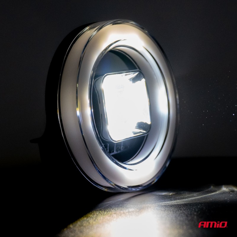 ΠΡΟΒΟΛΕΑΣ ΕΡΓΑΣΙΑΣ ΣΤΡΟΓΓΥΛΟΣ LED 45W 9-36V 8.000lm 6.500K AWL58 AMIO - 1 ΤΕΜ. - Amio - 04199/AM