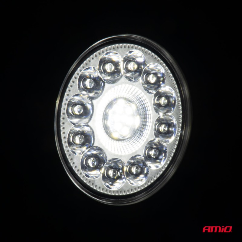 ΠΡΟΒΟΛΕΑΣ ΕΡΓΑΣΙΑΣ ΣΤΡΟΓΓΥΛΟΣ LED 96W 9-36V 9.600lm 6.500K AWL62 AMIO - 1 ΤΕΜ. - Amio - 04203/AM