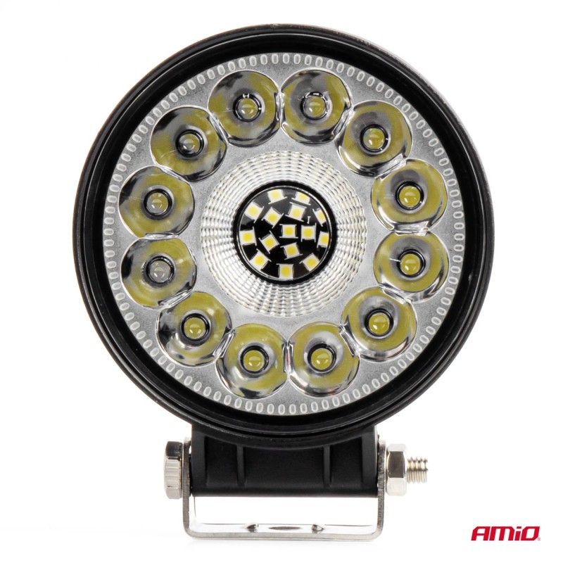 ΠΡΟΒΟΛΕΑΣ ΕΡΓΑΣΙΑΣ ΣΤΡΟΓΓΥΛΟΣ LED 96W 9-36V 9.600lm 6.500K AWL62 AMIO - 1 ΤΕΜ. - Amio - 04203/AM