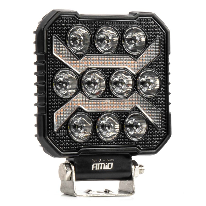 ΠΡΟΒΟΛΕΑΣ ΕΡΓΑΣΙΑΣ ΤΕΤΡΑΓΩΝΟΣ LED 54W 9-36V 10.000lm 6.500K 110x110x38mm AWL68 AMIO - 1 ΤΕΜ. - Amio - 04209/AM
