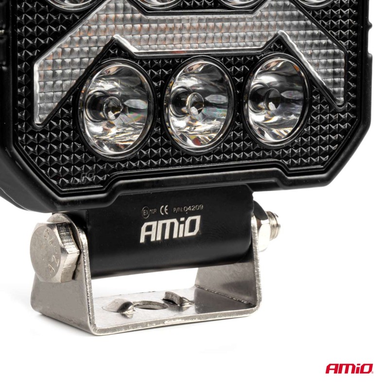 ΠΡΟΒΟΛΕΑΣ ΕΡΓΑΣΙΑΣ ΤΕΤΡΑΓΩΝΟΣ LED 54W 9-36V 10.000lm 6.500K 110x110x38mm AWL68 AMIO - 1 ΤΕΜ. - Amio - 04209/AM