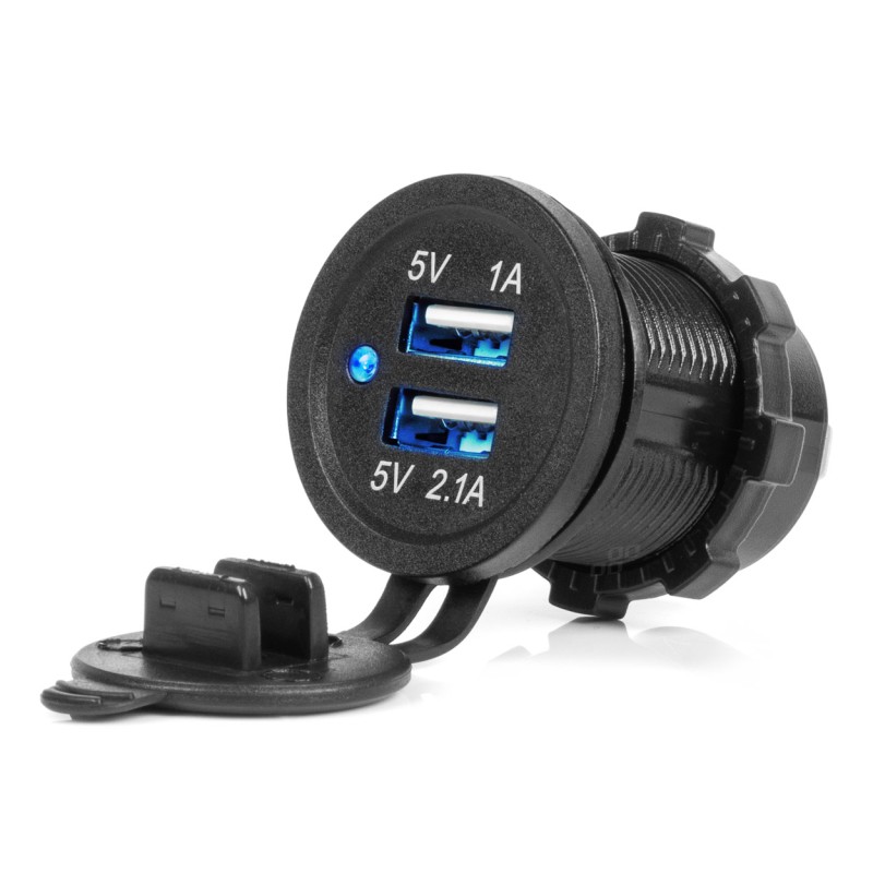 ΠΡΙΖΑ ΜΕ 2 ΘΥΡΕΣ USB ΚΑΙ ΚΑΠΑΚΙ ΜΑΥΡΗ 12/24V 3.1A ΑΔΙΑΒΡΟΧΗ ΜΕ ΜΠΛΕ LED ΦΩΣ ΕΝΔΕΙΞΗΣ AMIO - 1 ΤΕΜ. - Amio - 04216/AM ΠΡΙΖΑ ΜΕ 2 ΘΥΡΕΣ USB ΚΑΙ ΚΑΠΑΚΙ ΜΑΥΡΗ 12/24V 3.1A ΑΔΙΑΒΡΟΧΗ ΜΕ ΜΠΛΕ LED ΦΩΣ ΕΝΔΕΙΞΗΣ AMIO - 1 ΤΕΜ. - Amio - 04216/AM