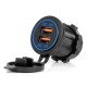 ΠΡΙΖΑ ΜΕ 2 ΘΥΡΕΣ USB ΚΑΙ ΚΑΠΑΚΙ 12/24V QUICK CHARGE 3.0 ΑΔΙΑΒΡΟΧΗ ΜΕ ΜΠΛΕ LED ΦΩΣ ΜΑΥΡΗ AMIO - 1 ΤΕΜ. - Amio - 04218/AM ΠΡΙΖΑ ΜΕ 2 ΘΥΡΕΣ USB ΚΑΙ ΚΑΠΑΚΙ 12/24V QUICK CHARGE 3.0 ΑΔΙΑΒΡΟΧΗ ΜΕ ΜΠΛΕ LED ΦΩΣ ΜΑΥΡΗ AMIO - 1 ΤΕΜ. - Amio - 04218/AM