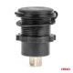 ΠΡΙΖΑ ΜΕ 2 ΘΥΡΕΣ USB ΚΑΙ ΚΑΠΑΚΙ 12/24V QUICK CHARGE 3.0 ΑΔΙΑΒΡΟΧΗ ΜΕ ΚΟΚΚΙΝΟ LED ΦΩΣ ΜΑΥΡΗ ΑΜΙΟ - 1 τεμ. - Amio - 04221/AM