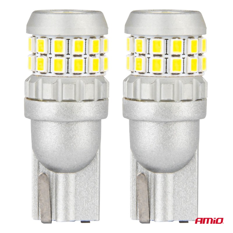ΛΑΜΠΑΚΙΑ T10 W5W 12V/24V LED CAN-BUS 30xSMD 2016 ΛΕΥΚΟ 5500K ΑΜΙΟ - 2 ΤΕΜ. - Amio - 04233/AM