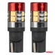 ΛΑΜΠΑΚΙΑ LED T10 W5W 12V/24V LED CAN-BUS 9xSMD 3030 ΛΕΥΚΟ ΦΩΣ 5.500K (ΣΕ ΧΡΩΜΑ ΚΟΚΚΙΝΟ-ΜΑΥΡΟ) AMIO - 2 ΤΕΜ. - Amio - 04242/AM