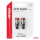 ΛΑΜΠΑΚΙΑ LED T10 W5W 12V/24V LED CAN-BUS 9xSMD 3030 ΛΕΥΚΟ ΦΩΣ 5.500K (ΣΕ ΧΡΩΜΑ ΚΟΚΚΙΝΟ-ΜΑΥΡΟ) AMIO - 2 ΤΕΜ. - Amio - 04242/AM