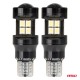 ΛΑΜΠΑΚΙΑ LED T15 W16W 12V/24V LED CAN-BUS 15xSMD 2835 ΛΕΥΚΟ ΦΩΣ 5.500K (ΣΕ ΧΡΩΜΑ ΜΑΥΡΟ) AMIO - 2 ΤΕΜ. - Amio - 04245/AM