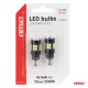 ΛΑΜΠΑΚΙΑ LED T15 W16W 12V/24V LED CAN-BUS 15xSMD 2835 ΛΕΥΚΟ ΦΩΣ 5.500K (ΣΕ ΧΡΩΜΑ ΜΑΥΡΟ) AMIO - 2 ΤΕΜ. - Amio - 04245/AM