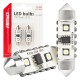 ΛΑΜΠΑΚΙΑ ΠΛΑΦΟΝΙΕΡΑΣ 41mm 12/24V C5W 5500K 12xSMD 3838 CAN-BUS FESTOON (ΛΕΥΚΟ) ΑΜΙΟ - 2 ΤΕΜ. - Amio - 04250/AM