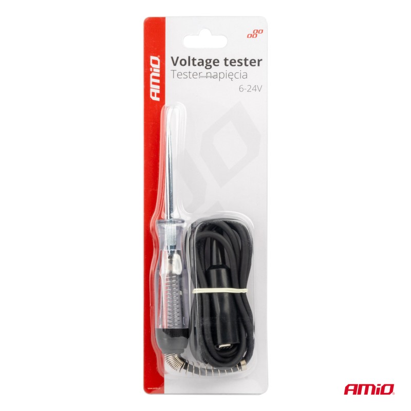 ΔΟΚΙΜΑΣΤΙΚΟ ΚΑΤΣΑΒΙΔΙ 6/24V (ΑΚΙΔΑ) HEAVY DUTY ΜΕ ΚΑΛΩΔΙΟ ΚΑΙ ΚΡΟΚΟΔΕΙΛΑΚΙ  - 1 ΤΕΜ. - Amio - 04273/AM