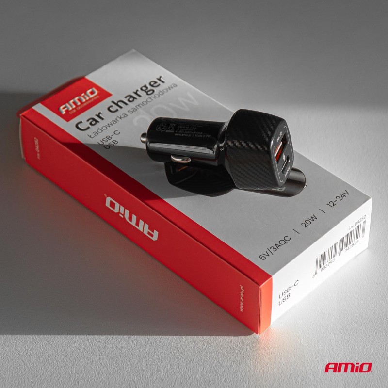 ΦΟΡΤΙΣΤΗΣ ΑΝΑΠΤΗΡΑ ΜΕ 2 ΘΥΡΕΣ USB-A QUICK CHARGE+USB-C 20W ΜΑΥΡΟ AMIO - 1 Τεμ. - Amio - 04282/AM ΦΟΡΤΙΣΤΗΣ ΑΝΑΠΤΗΡΑ ΜΕ 2 ΘΥΡΕΣ USB-A QUICK CHARGE+USB-C 20W ΜΑΥΡΟ AMIO - 1 Τεμ. - Amio - 04282/AM